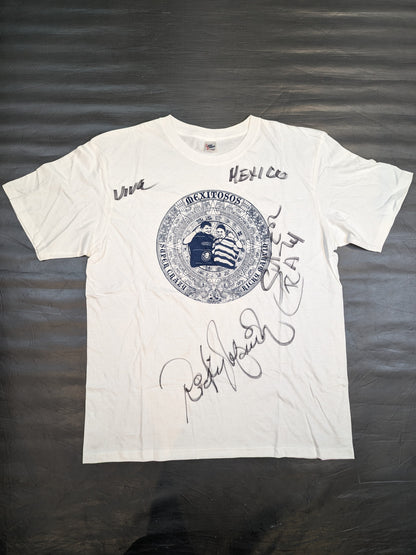 [2 hand signed autographs] Super Crazy & Marvin Picture T-Shirt (White)