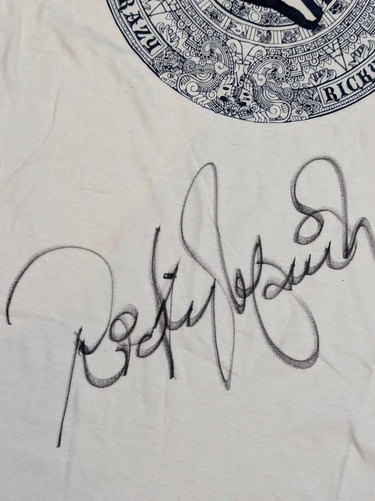 [2 hand signed autographs] Super Crazy & Marvin Picture T-Shirt (White)