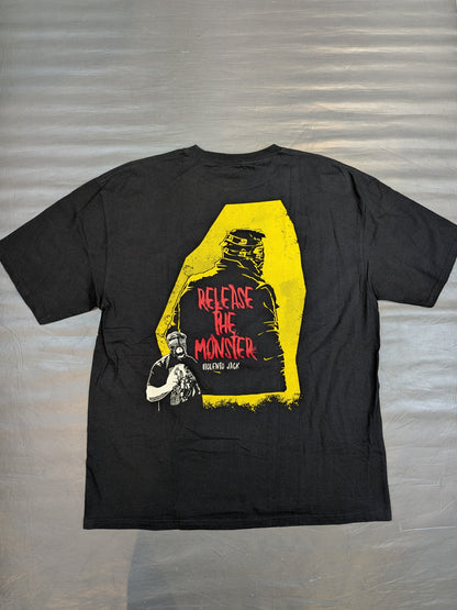 ビオレント・ジャック「RELEASE THE MONSTER」イラストTシャツ(ブラック)