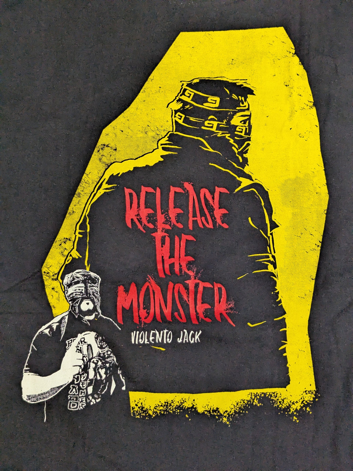 ビオレント・ジャック「RELEASE THE MONSTER」イラストTシャツ(ブラック)