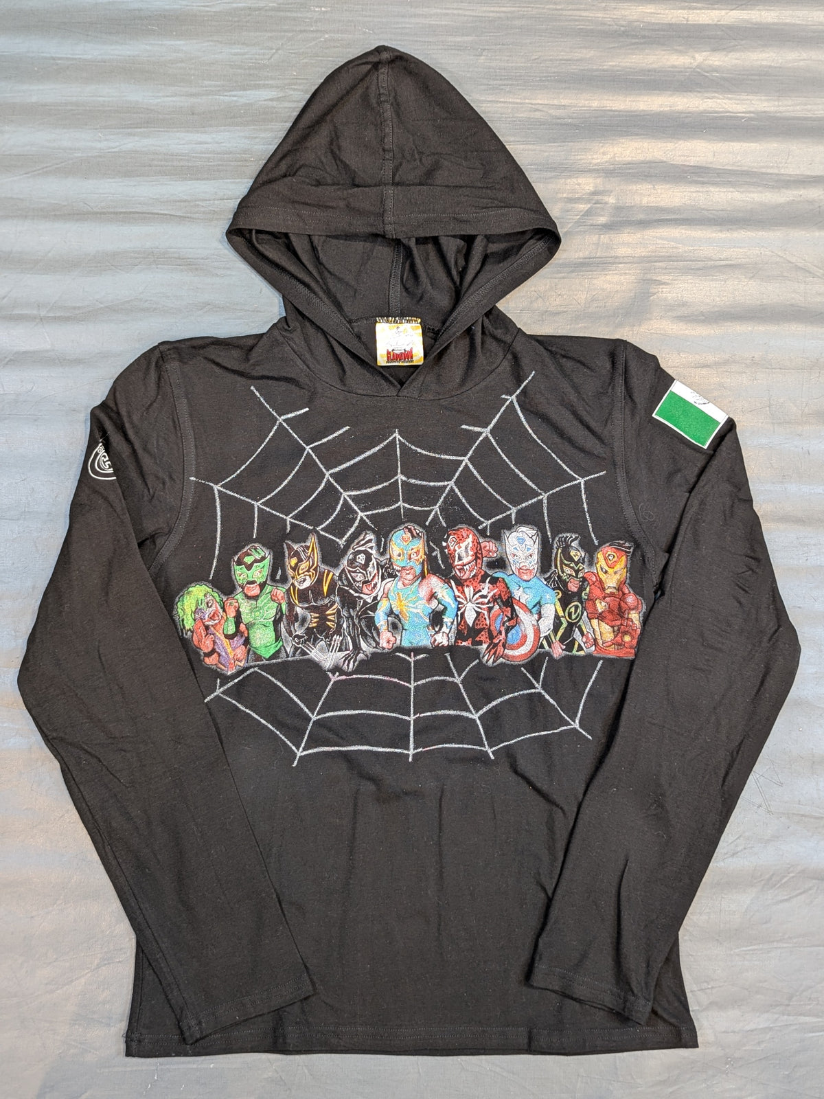 Volador Junior Illustrated Sleeve T-Shirt (Black Hoodie)