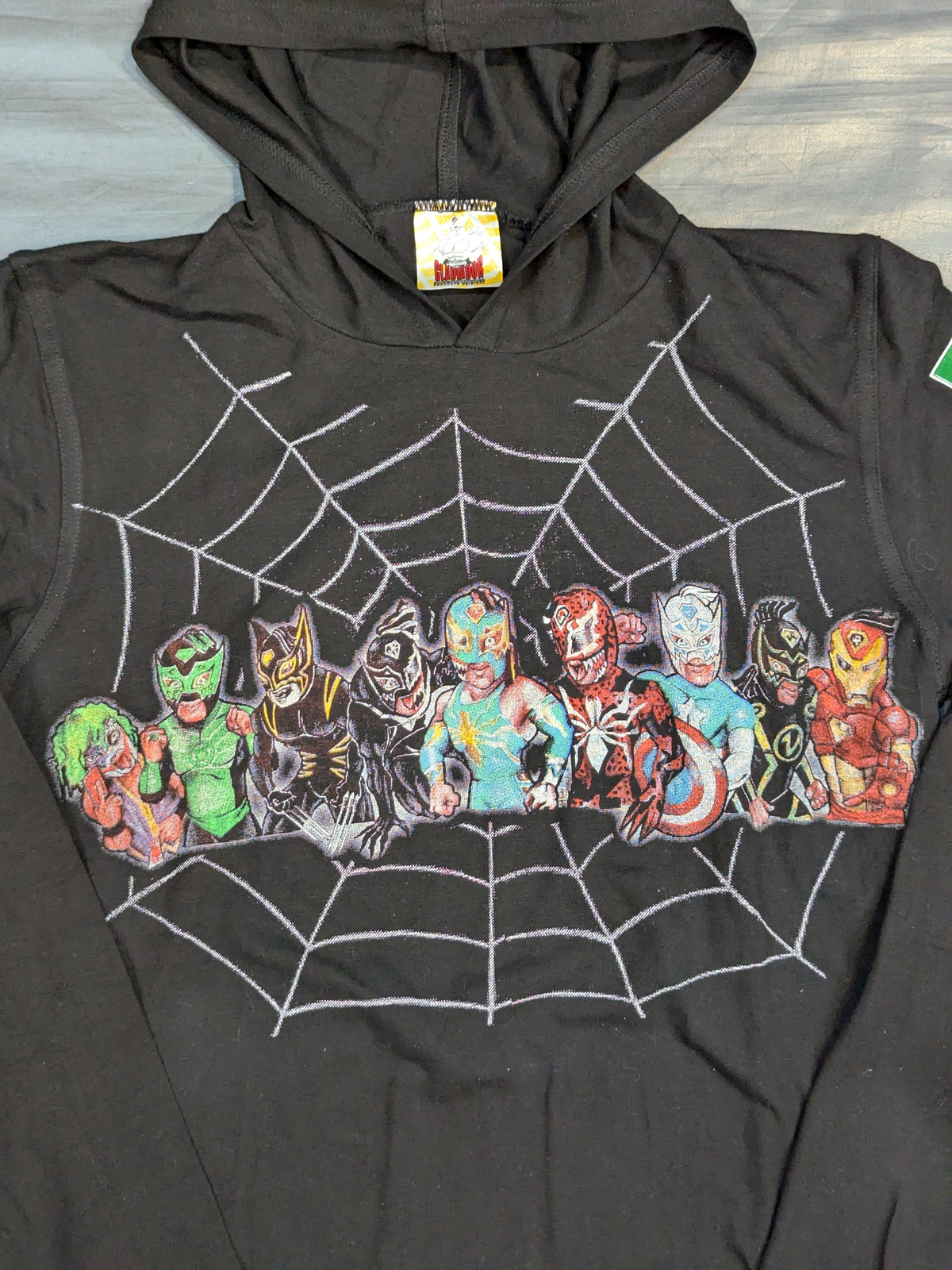Volador Junior Illustrated Sleeve T-Shirt (Black Hoodie)