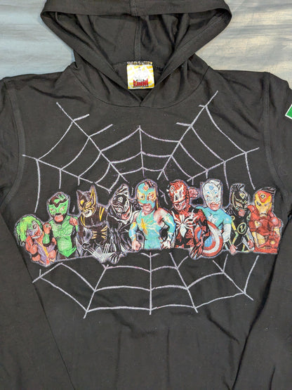 Volador Junior Illustrated Sleeve T-Shirt (Black Hoodie)