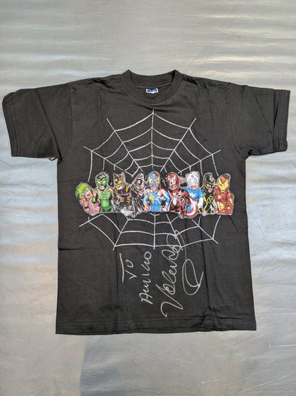 【直筆サイン入り】ボラドール・ジュニア イラストTシャツ③(ブラック)
