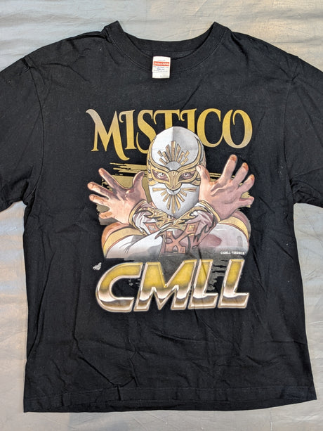 ミスティコ「CMLL」ピクチャーTシャツ(ブラック)