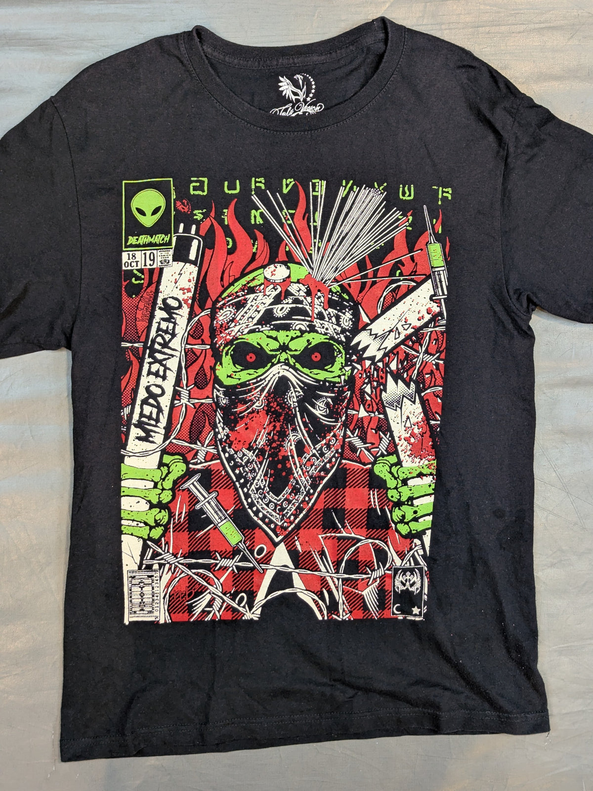 ミエド・エクストレモ イラストTシャツ②(ブラック)