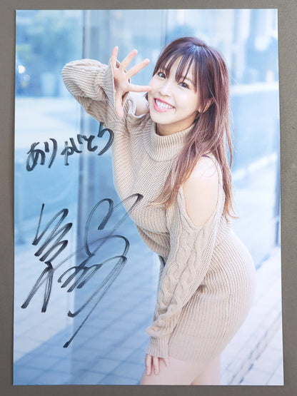 Mina Shirakawa  hand signed autograph  Stardom Pro-Photo  (N-6)