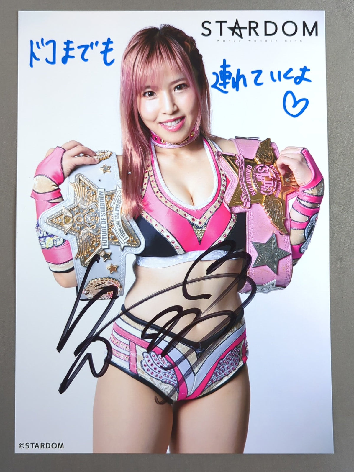 白川未奈 直筆サイン入り スターダムポートレート(N-7)