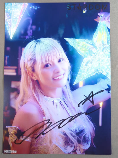 なつぽい 直筆サイン入り スターダムポートレート(T-6)