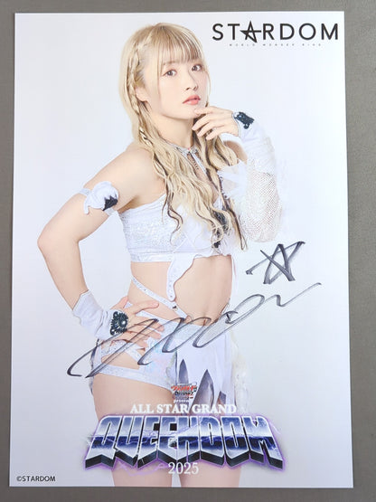 なつぽい 直筆サイン入り スターダムポートレート(T-8)