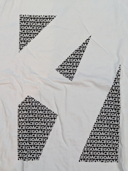 Hiroshi Tanahashi  "A" T-shirt (2) (White×Black)
