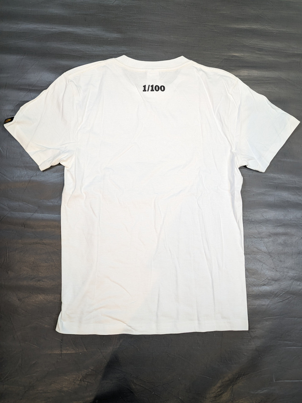 Hiroshi Tanahashi  "A" T-shirt (2) (White×Black)