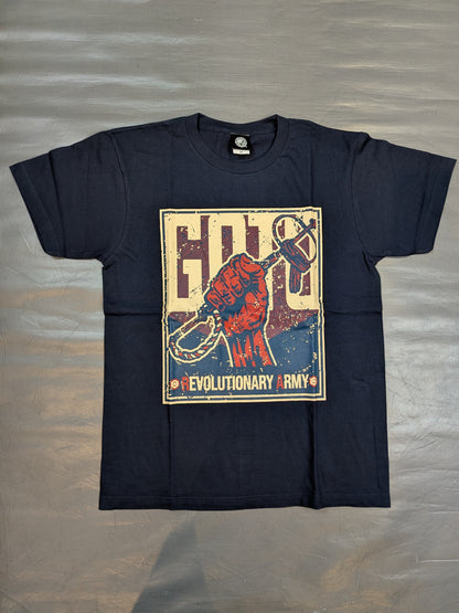 Hirooki Goto 'Goto Revolutionary Army' T-shirt (2) (Navy)