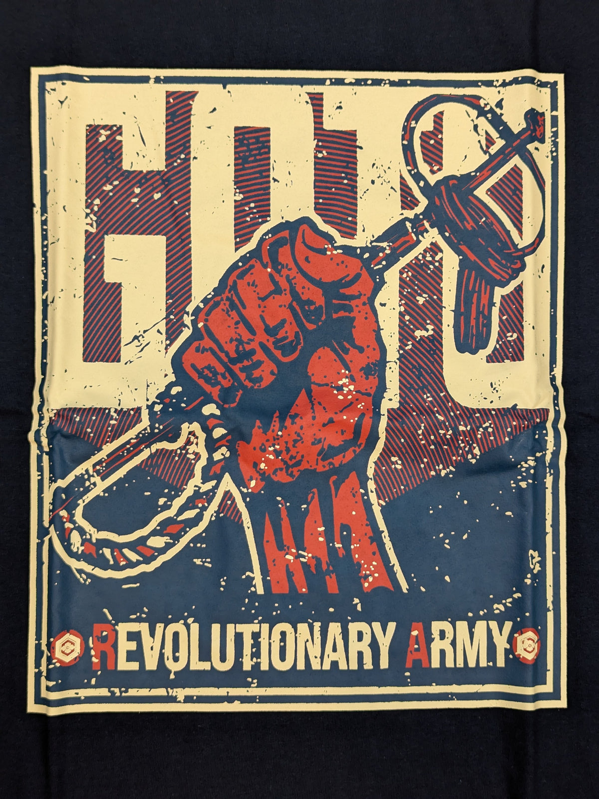 Hirooki Goto 'Goto Revolutionary Army' T-shirt (2) (Navy)