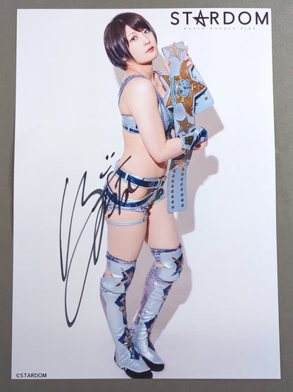 安納サオリ 直筆サイン入り スターダムポートレート(E-7)