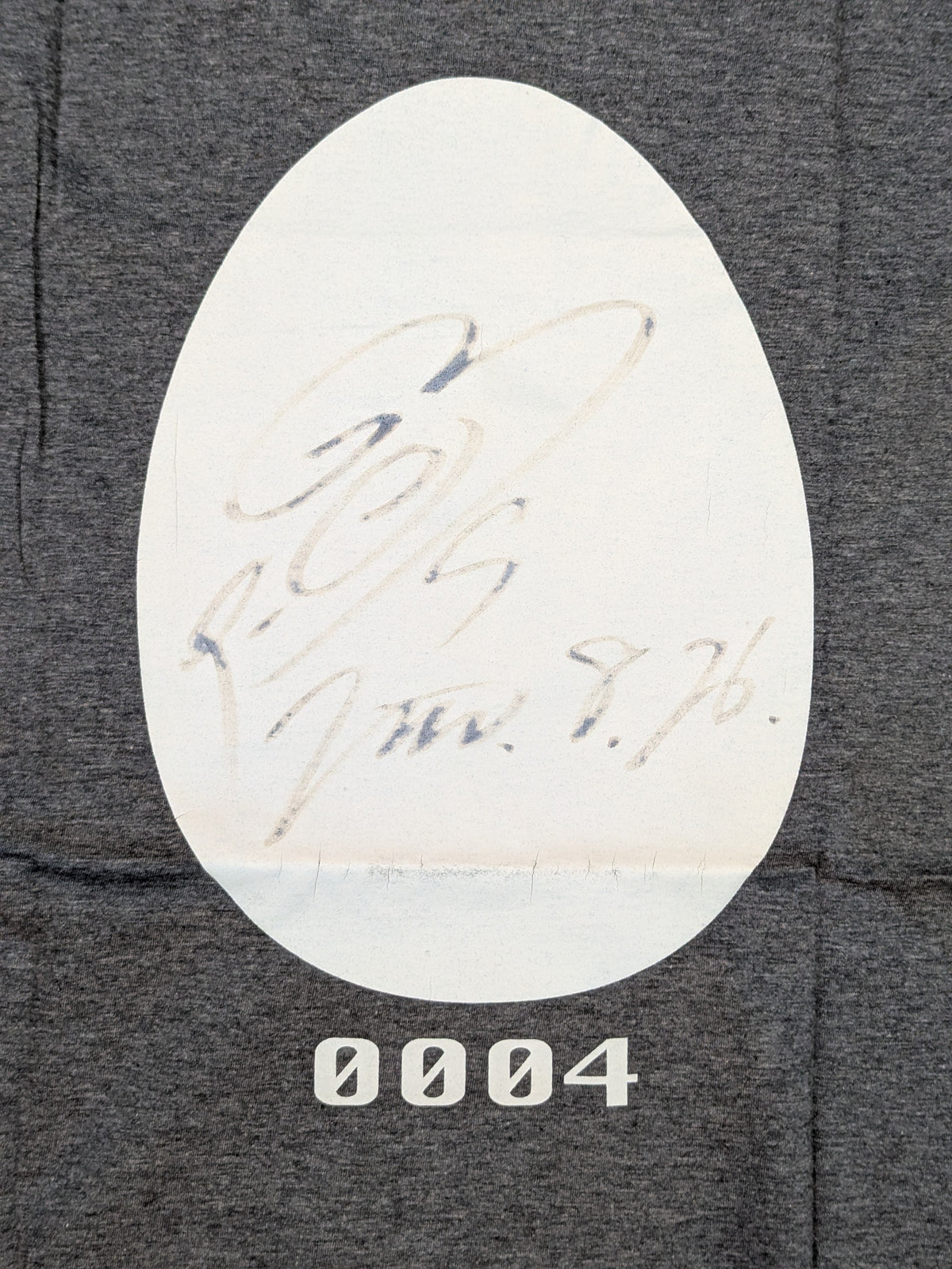 【中西学 直筆サイン入り】FIGHTING CLUB G EGGS 0004 Tシャツ(グレー)