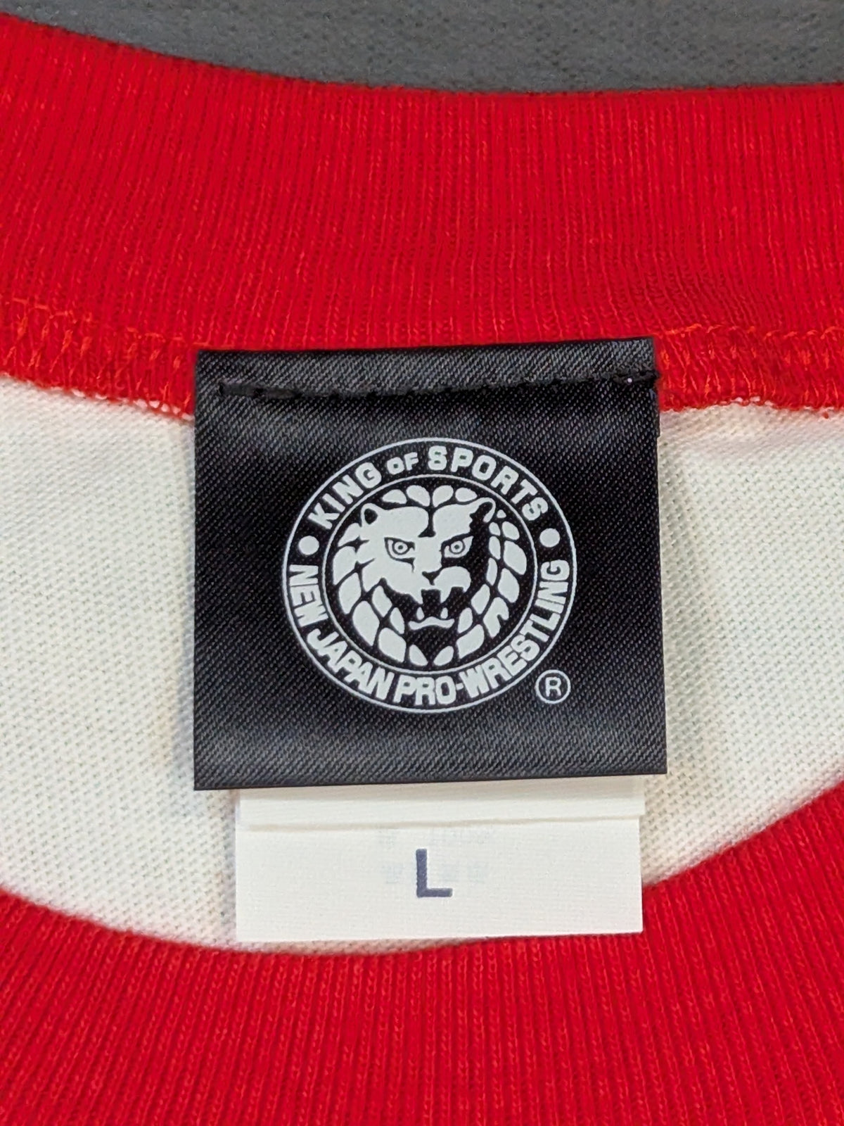 New Japan Pro Wrestling 50th Anniversary Raglan T-Shirt (Red)
