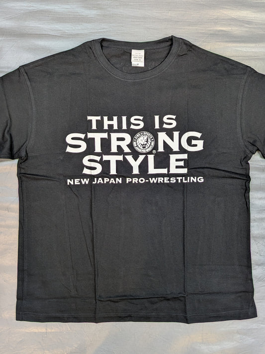 新日本プロレス 50周年キービジュアルロゴTシャツ(ビッグシルエット/ブラック)