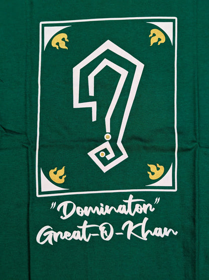 Great -O-Khan T-Shirt (3) (Green×White)