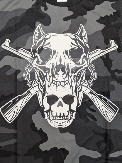 BULLET CLUB WAR DOGS Dry T-Shirt (Blackwoodland Camo)