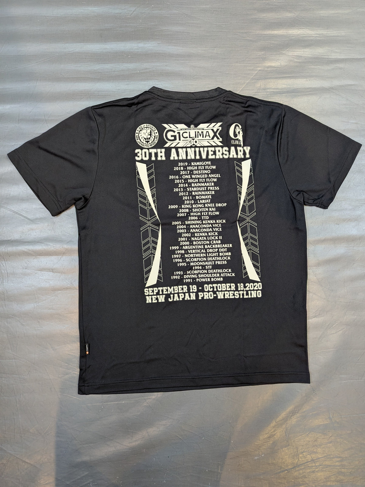 G1 CLIMAX 30 大会記念 ドライTシャツ