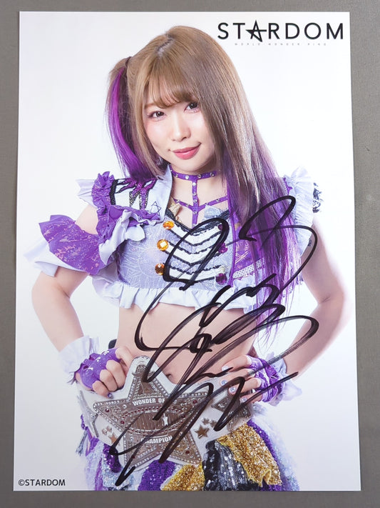 中野たむ 直筆サイン入り スターダムポートレート(J-2)