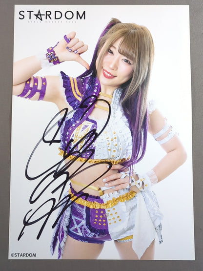 中野たむ 直筆サイン入り スターダムポートレート(J-4)