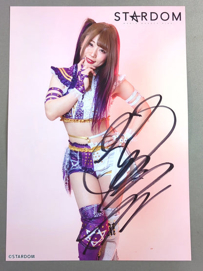 中野たむ 直筆サイン入り スターダムポートレート(J-5)