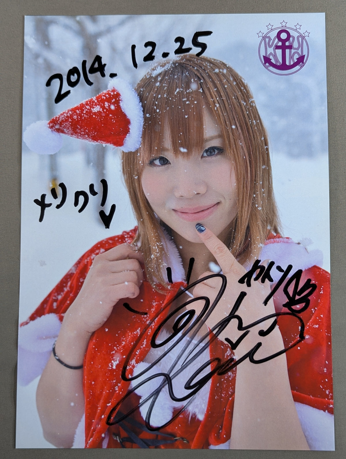 宝城カイリ 直筆サイン入り スターダムポートレート(A-6)