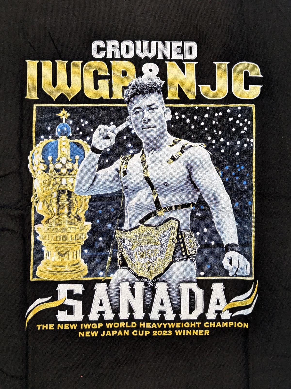 SANADA「NEW JAPN CUP 2023優勝＆IWGP世界ヘビー級王座戴冠」記念Tシャツ