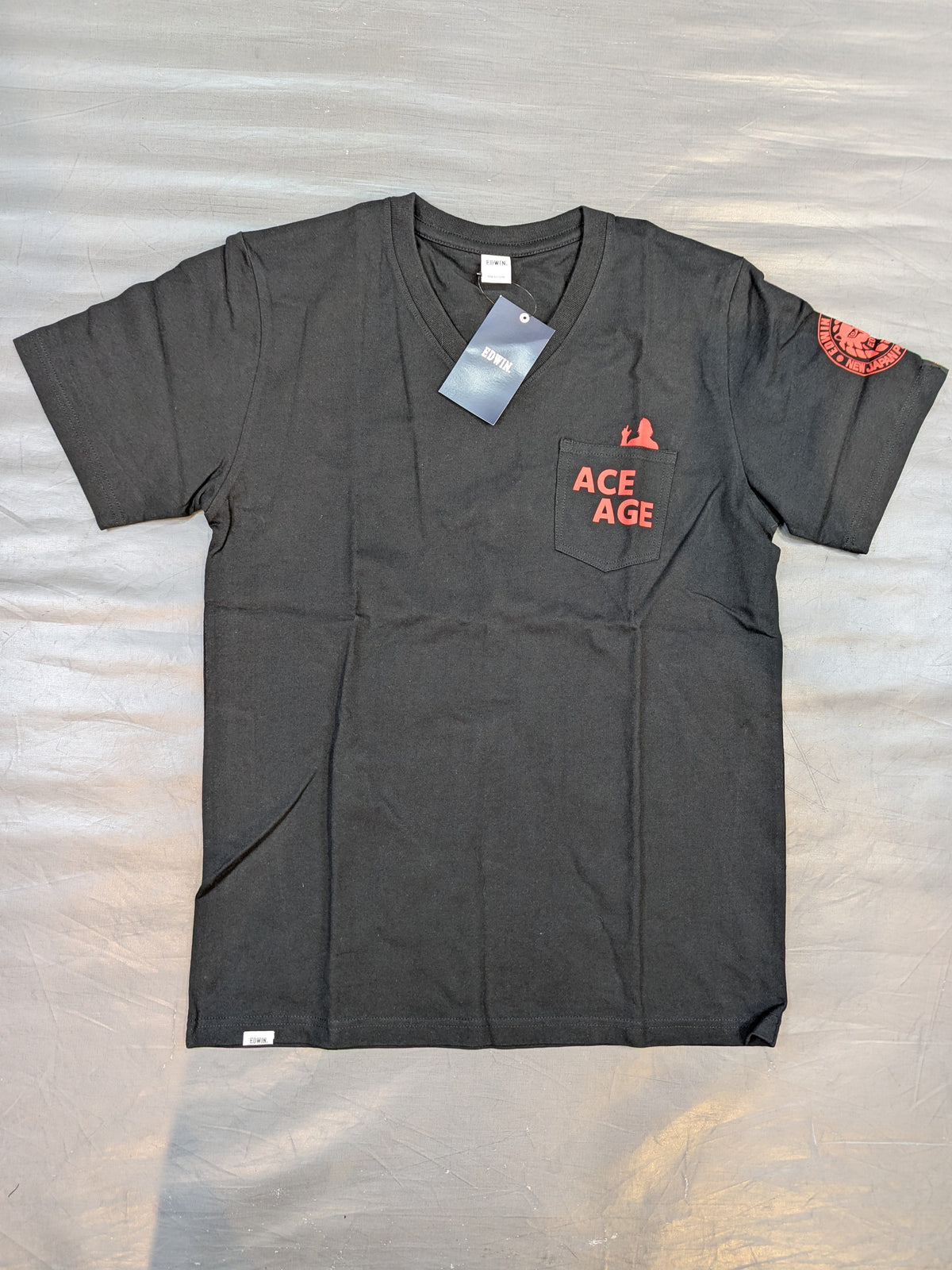 棚橋弘至×EDWIN VネックポケットTシャツ(ACE AGE)