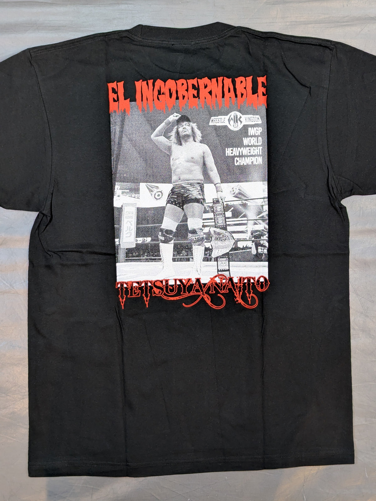 Tetsuya Naito '8th IWGP World Heavyweight Champion Commemoration' T-shirt (Black)