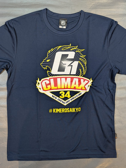 G1 CLIMAX 34 大会記念 ドライTシャツ(ネイビー)