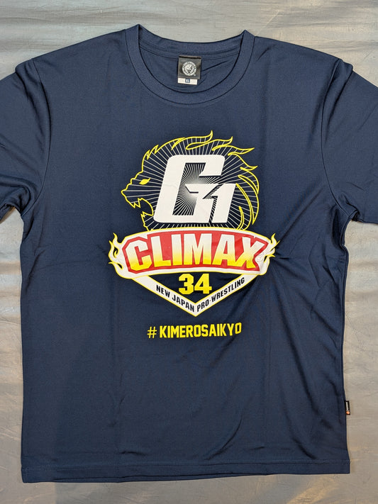 G1 CLIMAX 34 大会記念 ドライTシャツ(ネイビー)