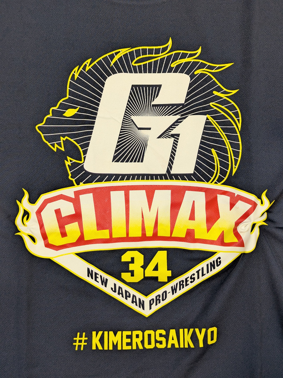 G1 CLIMAX 34 大会記念 ドライTシャツ(ネイビー)