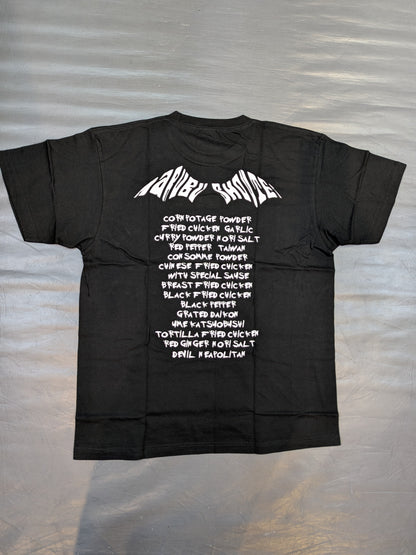 BUSHI × Marutake Shoten T-shirt (2) (Black× Light Yellow)