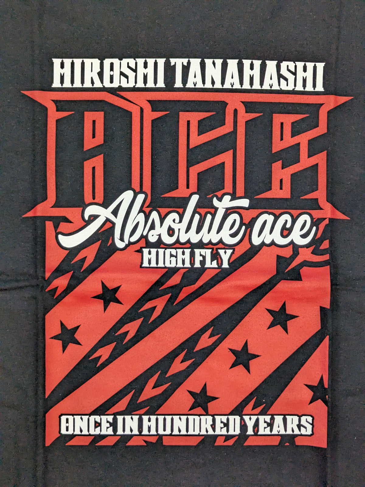 棚橋弘至×ガッツ・ダイナマイト・キャバレーズ コラボTシャツ⑧(ブラック)