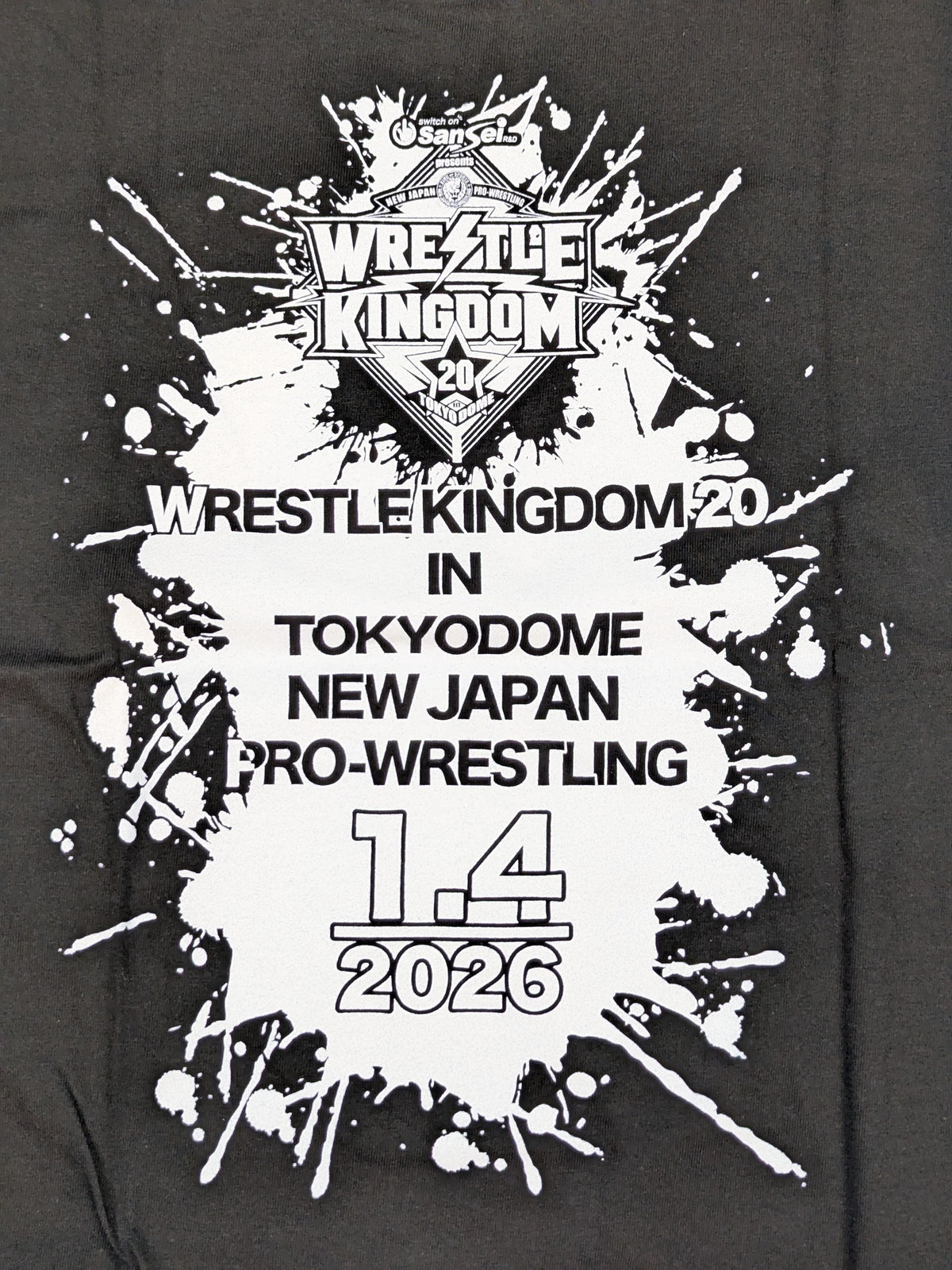 WRESTLE KINGDOM 20 大会記念Tシャツ