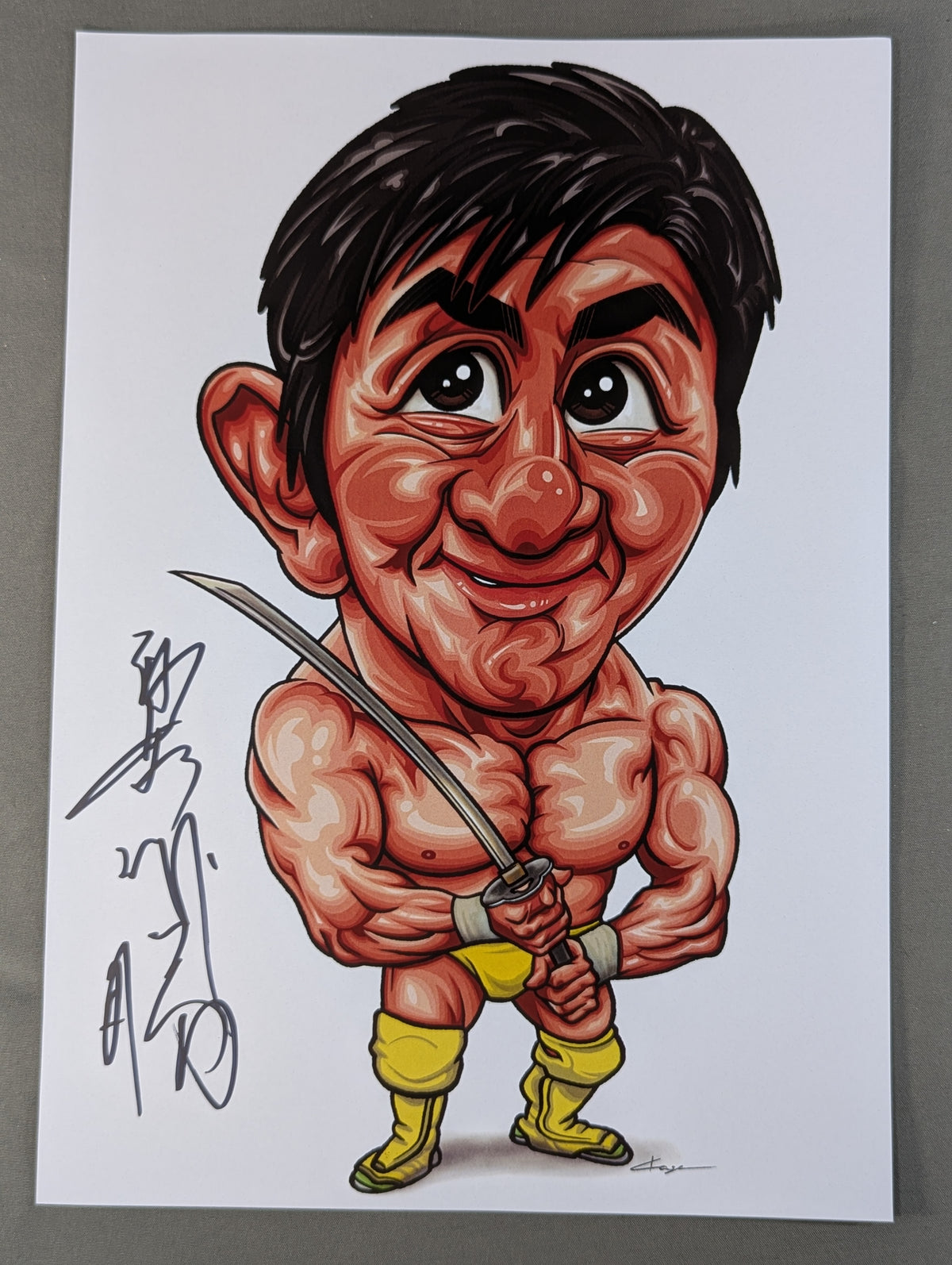 Masakatsu Funaki  hand signed autograph Pro-Photo  (A-9)