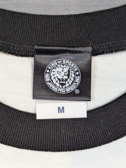 Lion Mark  Raglan T-shirt (White × Black)