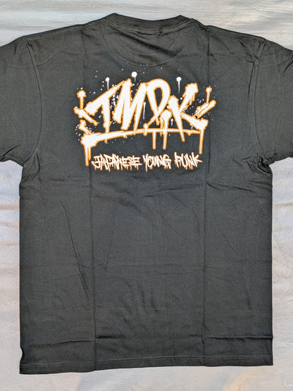 Kosei Fujita × Racquer "freaks/SHAKU" T-shirt (3) (Black)