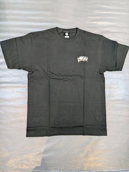 Kosei Fujita × Racquer "freaks/SHAKU" T-shirt (3) (Black)