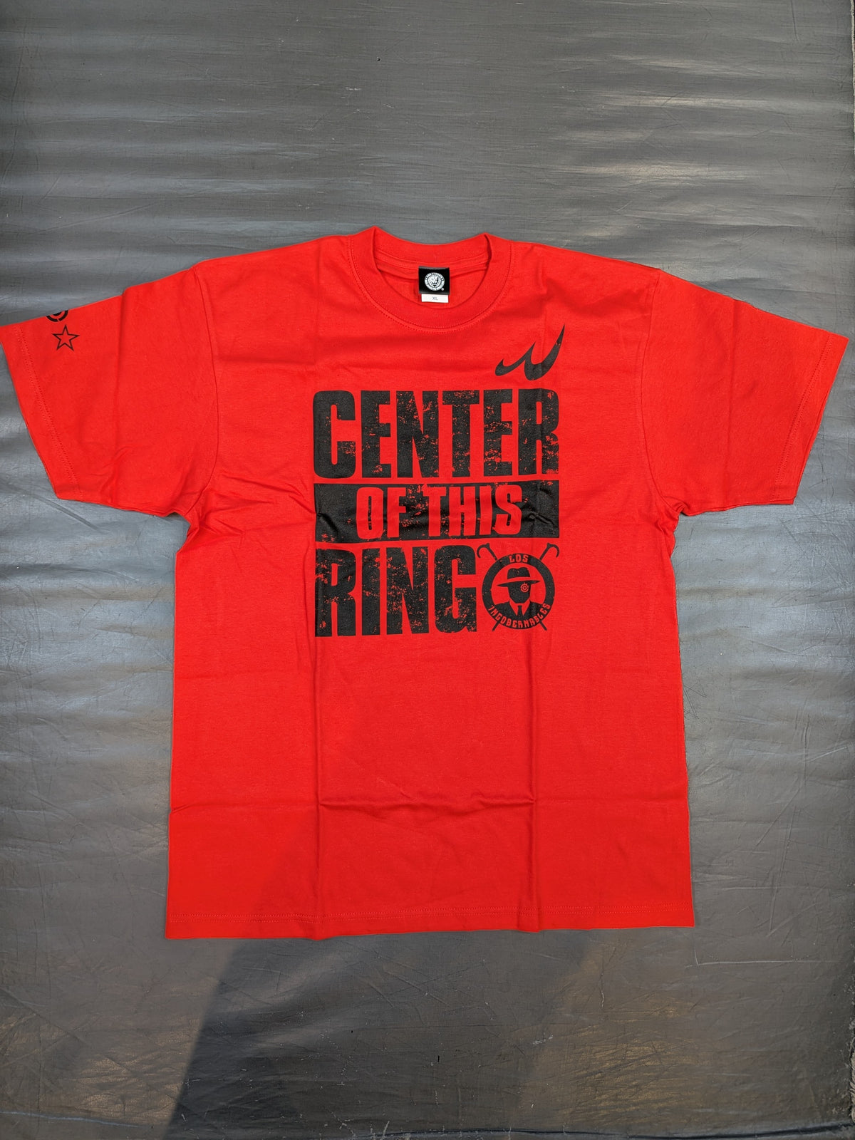 内藤哲也「CENTER OF THIS RING」Tシャツ②(レッド/2023)