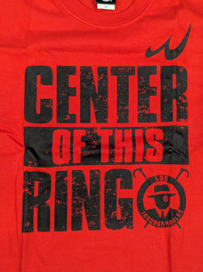 内藤哲也「CENTER OF THIS RING」Tシャツ②(レッド/2023)