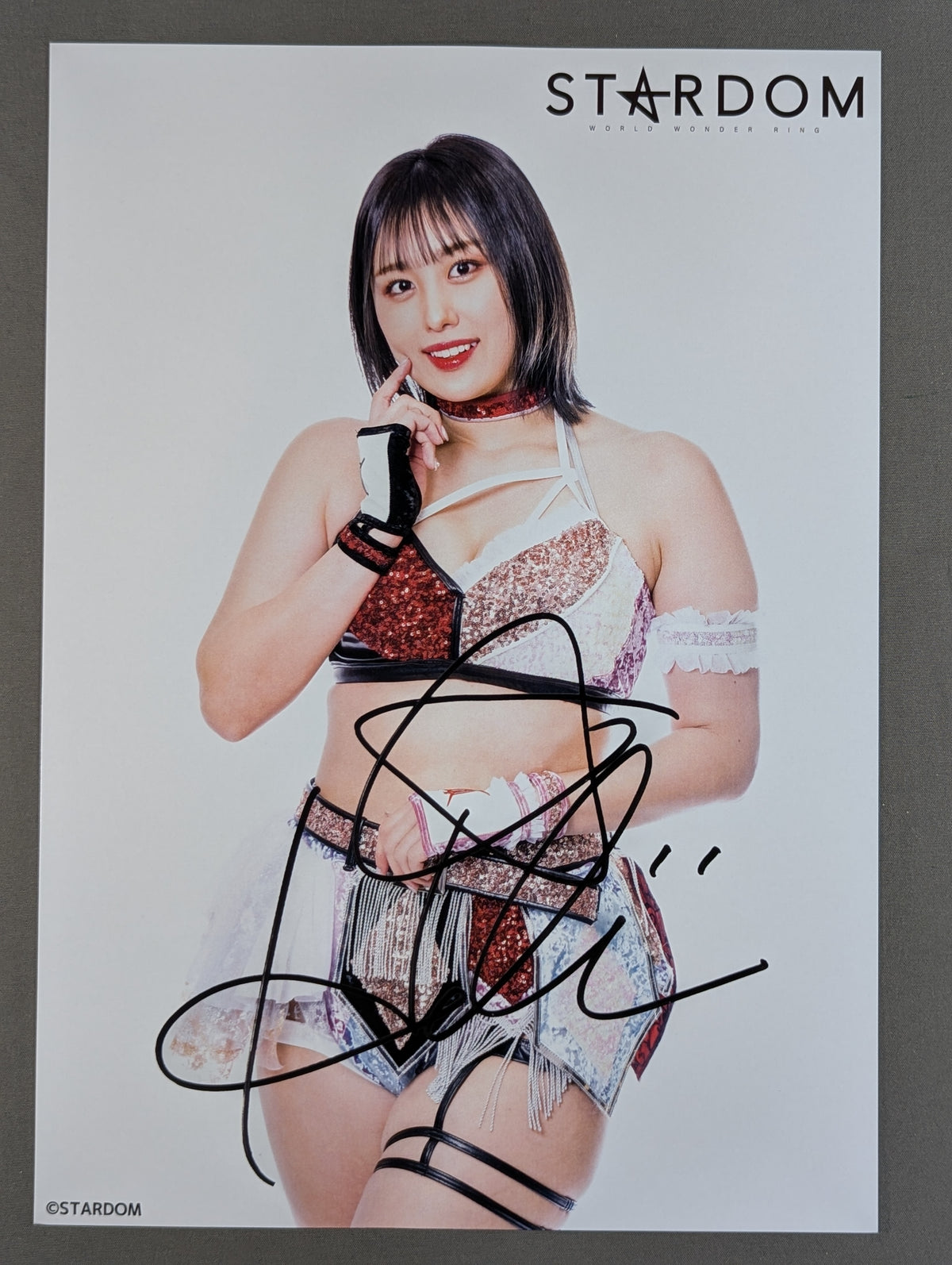 HIMEKA  hand signed autograph  Stardom Pro-Photo  (S-9)
