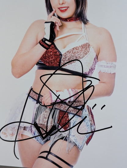 HIMEKA  hand signed autograph  Stardom Pro-Photo  (S-9)