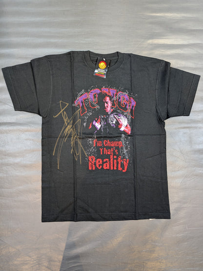 【直筆サイン入り】真壁刀義「TOHGI I’m champ.That’s Reality」ピクチャーTシャツ