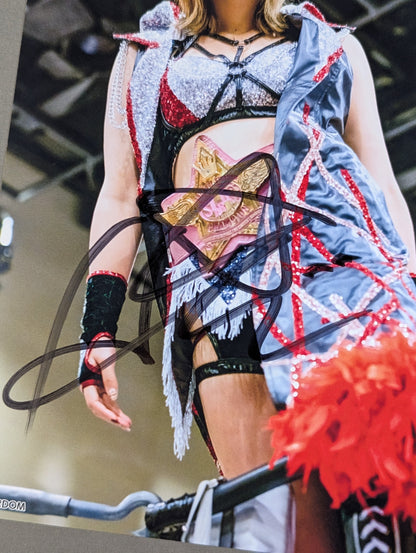 HIMEKA  hand signed autograph  Stardom Pro-Photo  (T-1)