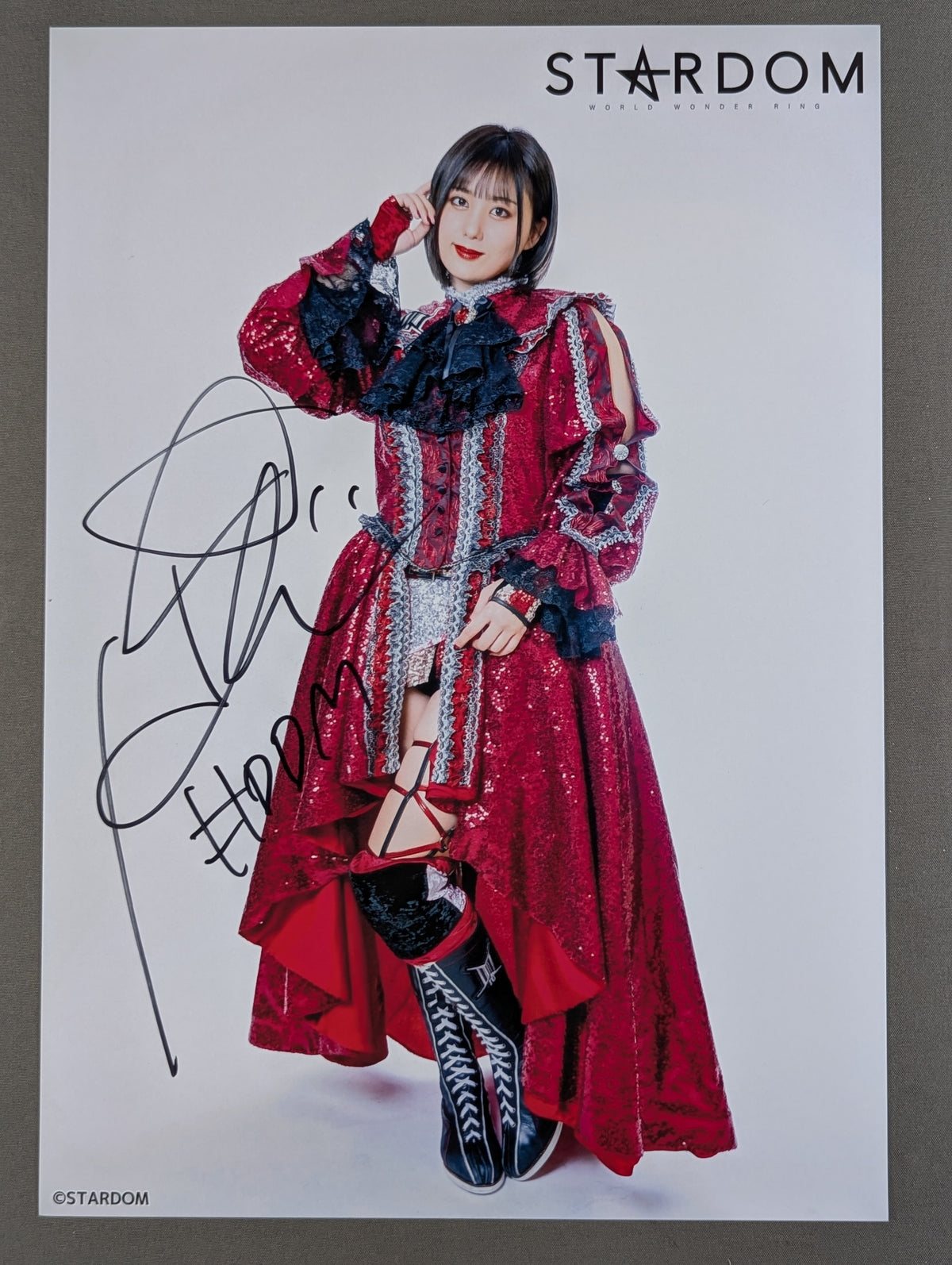 HIMEKA  hand signed autograph  Stardom Pro-Photo  (T-2)
