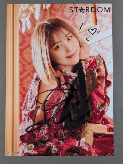 HIMEKA  hand signed autograph  Stardom Pro-Photo  (T-3)